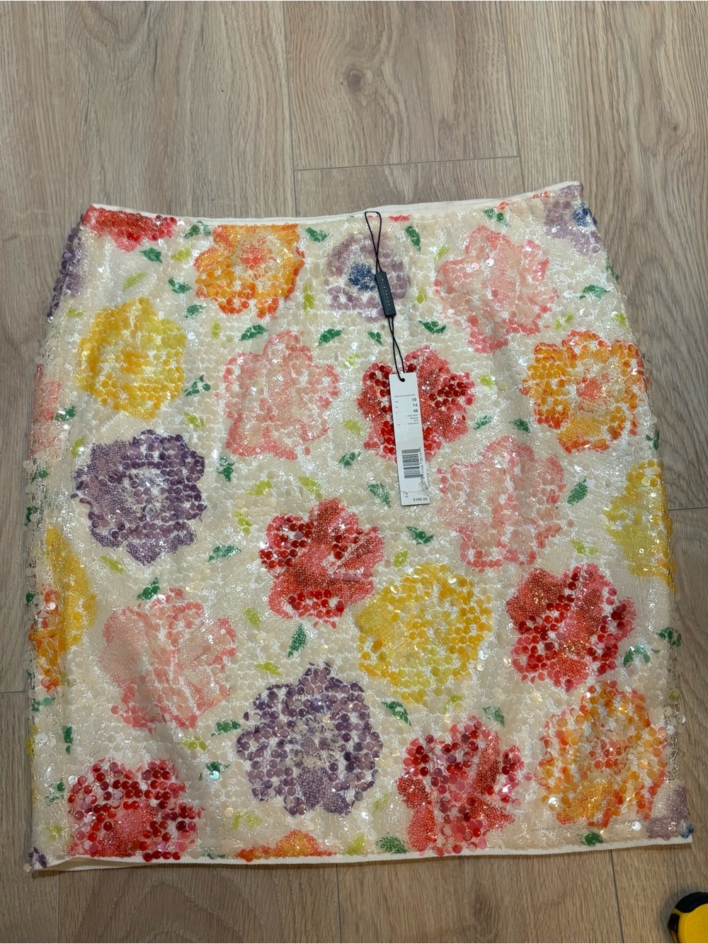 Elie Tahari multicolor sequin miniskirt